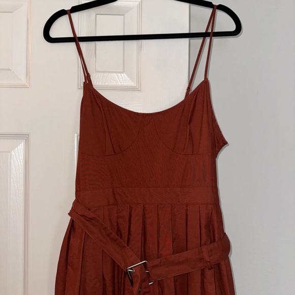 Target Future Collective Rust Pleated Dress - Picture 5 of 5
